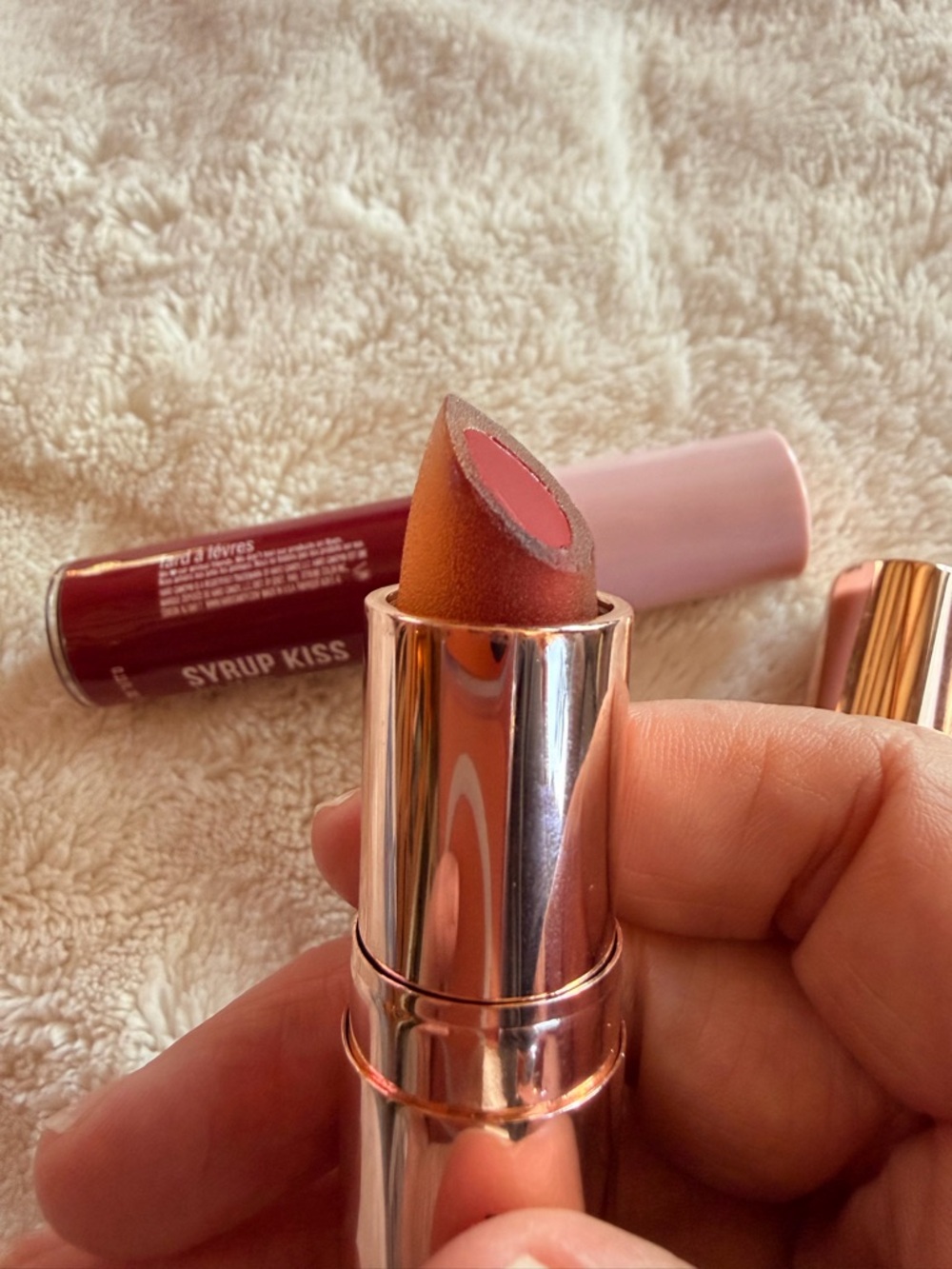 Josie Maran Lipstick And Hard Candy Lip Stain